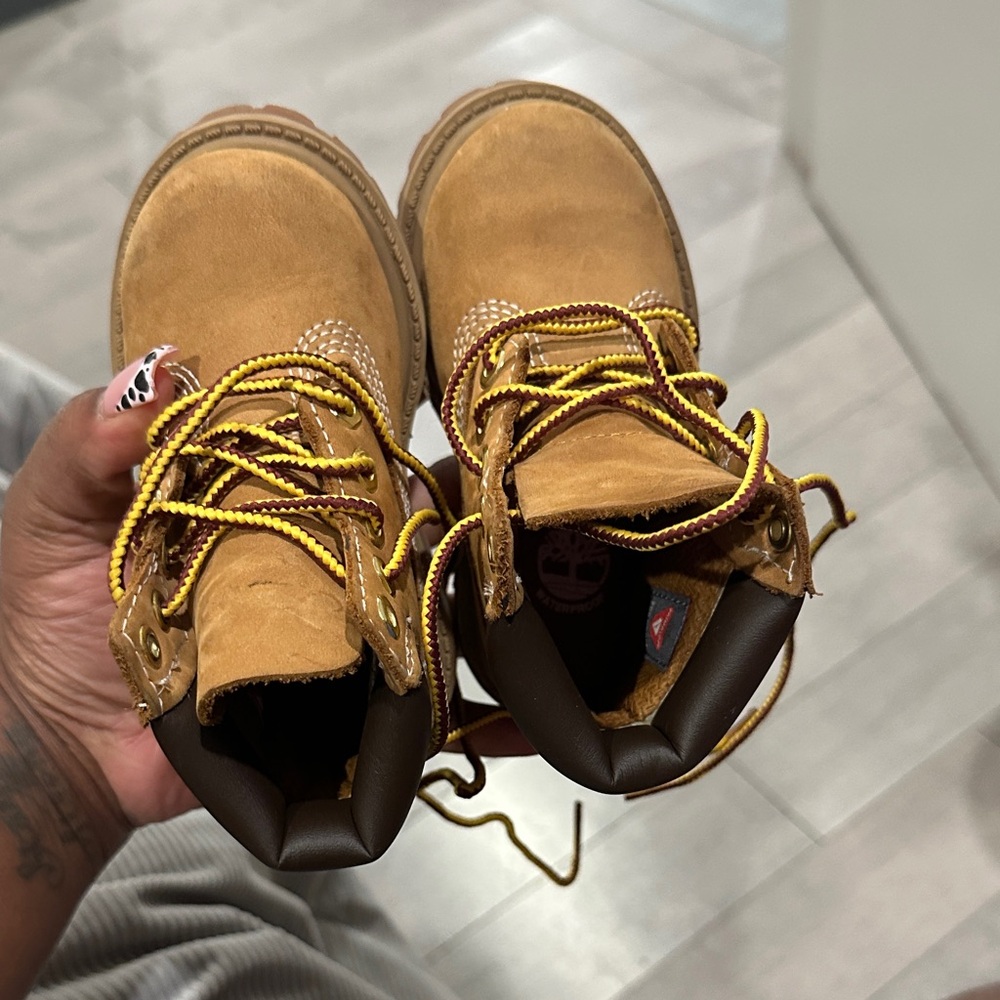 Timberland Kids Tan and Brown Boots